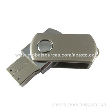 Classic USB Flash Drive Made of Zinc Alloy, 512MB up to 32GB Capacity, Supports Customized Logos
